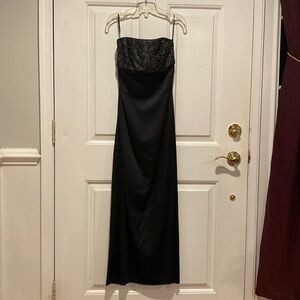 Stunning Strapless Black Gown